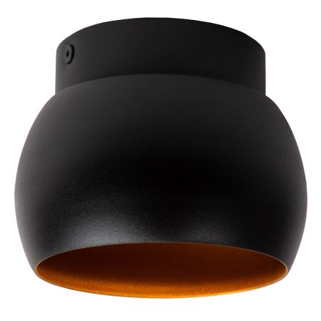 Lucide TORBEN - Spot plafond - Ø 12,5 cm - 1xGU10 - Noir 