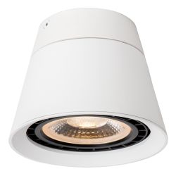 Lucide TRIGONO - Spot plafond - Ø 12,6 cm - 1xGU10 (ES111) - Blanc 