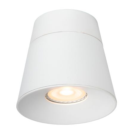 Lucide TRIGONO - Spot plafond - Ø 10,5 cm - 1xGU10 - Blanc 