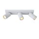 Lucide TAYLOR - Spot plafond Salle de bains - LED Dim to warm - GU10 - 3x5W 2200K/3000K - IP44 - Blanc 