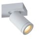 Lucide TAYLOR - Spot plafond Salle de bains - LED Dim to warm - GU10 - 2x5W 2200K/3000K - IP44 - Blanc 