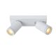 Lucide TAYLOR - Spot plafond Salle de bains - LED Dim to warm - GU10 - 2x5W 2200K/3000K - IP44 - Blanc 