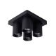 Lucide NIGEL - Spot plafond - LED Dim to warm - GU10 - 4x5W 2200K/3000K - Noir 