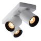 Lucide NIGEL - Spot plafond - LED Dim to warm - GU10 - 3x5W 2200K/3000K - Blanc 