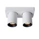 Lucide NIGEL - Spot plafond - LED Dim to warm - GU10 - 2x5W 2200K/3000K - Blanc 