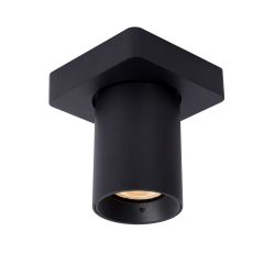 Lucide NIGEL - Spot plafond - LED Dim to warm - GU10 - 1x5W 2200K/3000K - Noir 