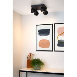 Lucide FAVORI - Spot plafond - 4xGU10 - Noir 