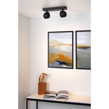 Lucide FAVORI - Spot plafond - 2xGU10 - Noir 