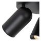 Lucide PUNCH - Spot plafond - Ø 21 cm - 3xGU10 - Noir 