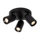 Lucide PUNCH - Spot plafond - Ø 21 cm - 3xGU10 - Noir 