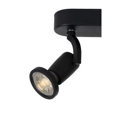 Lucide JASTER-LED - Spot plafond - LED - GU10 - 2x5W 2700K - Noir 