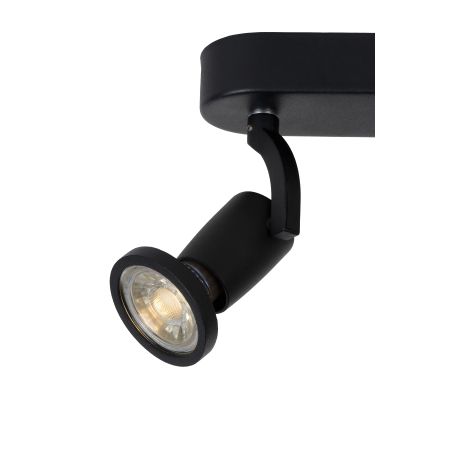 Lucide JASTER-LED - Spot plafond - LED - GU10 - 2x5W 2700K - Noir 