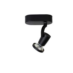 Lucide JASTER-LED - Spot plafond - LED - GU10 - 1x5W 2700K - Noir 