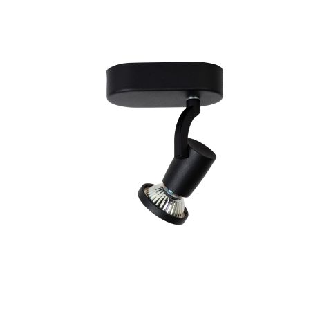 Lucide JASTER-LED - Spot plafond - LED - GU10 - 1x5W 2700K - Noir 