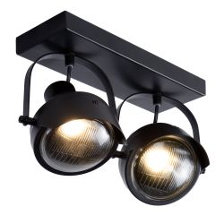 Lucide CICLETA - Spot plafond - 2xGU10 - Noir 