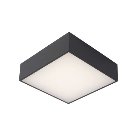 Lucide ROXANE - Plafonnier Salle de bains - LED - 1x12W 2700K - IP54 - Anthracite 