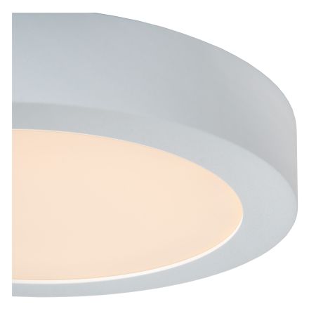 Lucide BRICE-LED - Plafonnier Salle de bains - Ø 24 cm - LED Dim. - 1x15W 3000K - IP44 - Blanc 