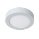 Lucide BRICE-LED - Plafonnier Salle de bains - Ø 18 cm - LED Dim. - 1x11W 3000K - IP44 - Blanc 