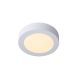 Lucide BRICE-LED - Plafonnier Salle de bains - Ø 18 cm - LED Dim. - 1x11W 3000K - IP44 - Blanc 