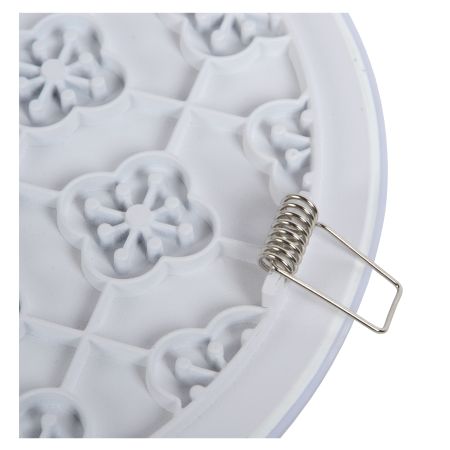 Lucide CERES-LED - Plafonnier Salle de bains - Ø 21,5 cm - LED Dim. - 1x30W 3000K - IP44 - Blanc 