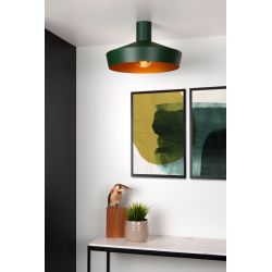 Lucide CARDIFF - Plafonnier - Ø 40 cm - 1xE27 - Vert 