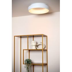 Lucide MIRAGE - Plafonnier - Ø 45 cm - LED Dim. - 1x33W 2700K - Blanc 