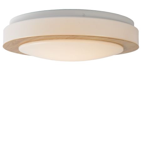 Lucide DIMY - Plafonnier Salle de bains - Ø 28,6 cm - LED Dim. - 1x12W 3000K - IP21 - 3 StepDim - Naturel 