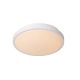 Lucide DASHER - Plafonnier Salle de bains - Ø 29,3 cm - LED - 1x12W 2700K - IP44 - Détecteur De Mouvement - Blanc 