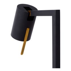 Lucide LESLEY - Lampadaire / lampe de lecture - 1xGU10 - Noir 