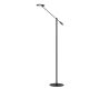 Lucide ANSELMO - Lampadaire / lampe de lecture - Ø 25 cm - LED Dim. - 1x9W 3000K - Noir 