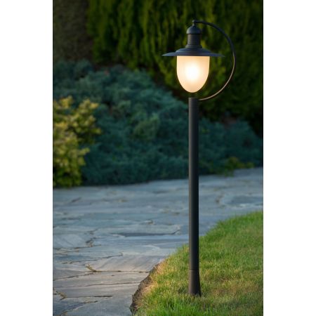 Lucide ARUBA - Lanterne / lampadaire exterieur Intérieur/Extérieur - 1xE27 - IP44 - Noir 