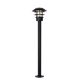 Lucide ZICO - Lanterne / lampadaire exterieur Intérieur/Extérieur - Ø 21,8 cm - 1xE27 - IP44 - Noir 