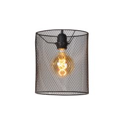 Lucide BASKETT - Abat-jour lampe - Ø 20 cm - Noir 