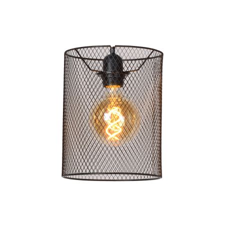 Lucide BASKETT - Abat-jour lampe - Ø 18 cm - Noir 