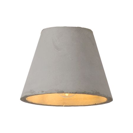 Lucide POSSIO - Abat-jour lampe - Ø 15 cm - 0xE14 - Taupe 