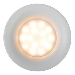 Lucide ZIVA - Spot encastrable Salle de bains - Ø 8,5 cm - 1xGU10 - IP44 - Blanc