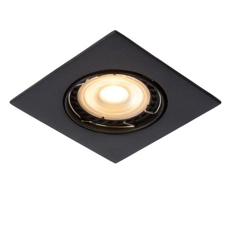 Lucide FOCUS - Spot encastrable - LED Dim. - GU10 - 3x5W 3000K - Noir - Ensemble de 3 