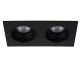 Lucide EMBED - Spot encastrable - 2xGU10 - Noir 