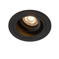 Lucide EMBED - Spot encastrable - Ø 9,1 cm - 1xGU10 - Noir