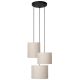 Lucide MAYA - Suspension - Ø 46 cm - 3xE27 - Crème 