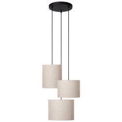 Lucide MAYA - Suspension - Ø 46 cm - 3xE27 - Crème 