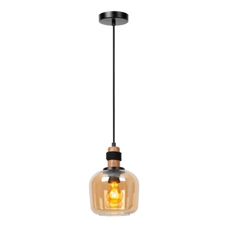 Lucide ILONA - Suspension - Ø 18 cm - 1xE27 - Ambre 