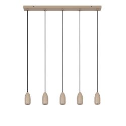 Lucide EVORA - Suspension - Ø 10 cm - 5xGU10 - Taupe 