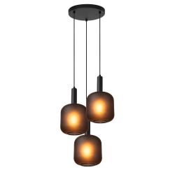 Lucide ELOISE - Suspension - Ø 40 cm - 3xE27 - Noir 