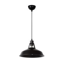 Lucide BRASSY-BIS - Suspension - Ø 31 cm - 1xE27 - Noir 