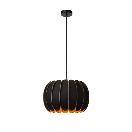 Lucide SPENCER - Suspension - Ø 30 cm - 1xE27 - Noir 