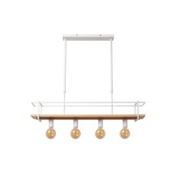 Lucide MILONGA - Suspension - 4xE27 - Blanc 