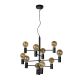 Lucide LEANNE - Suspension - Ø 65 cm - 10xE27 - Noir 