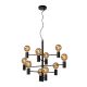 Lucide LEANNE - Suspension - Ø 65 cm - 10xE27 - Noir 