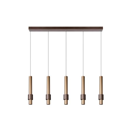 Lucide MARGARY - Suspension - LED Dim. - 5x4,2W 2700K - Café 